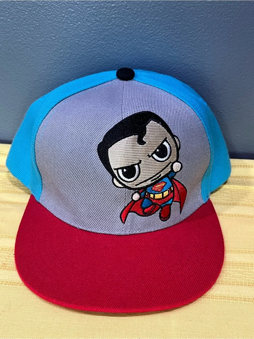 Rare Six Flags Exclusive Chibi Superman SnapBack Hat